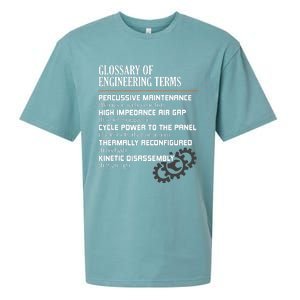 Glossary Of Engineering Terms Funny Engineer Definitions Sueded Cloud Jersey T-Shirt