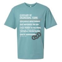 Glossary Of Engineering Terms Funny Engineer Definitions Sueded Cloud Jersey T-Shirt