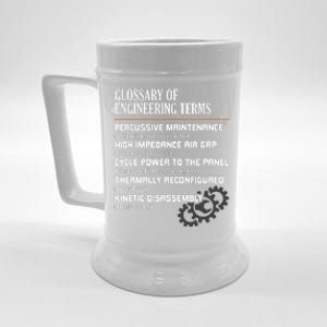 Glossary Of Engineering Terms Funny Engineer Definitions Beer Stein