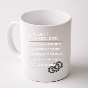 Glossary Of Engineering Terms Funny Engineer Definitions Coffee Mug