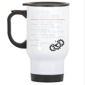 Glossary Of Engineering Terms Funny Engineer Definitions Stainless Steel Travel Mug