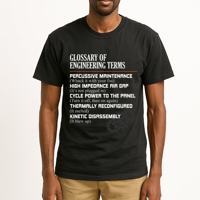 Glossary Of Engineering Terms Funny Engineer Definitions Tall T-Shirt