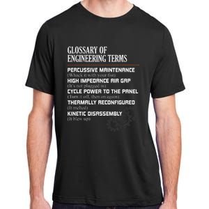 Glossary Of Engineering Terms Funny Engineer Definitions Adult ChromaSoft Performance T-Shirt