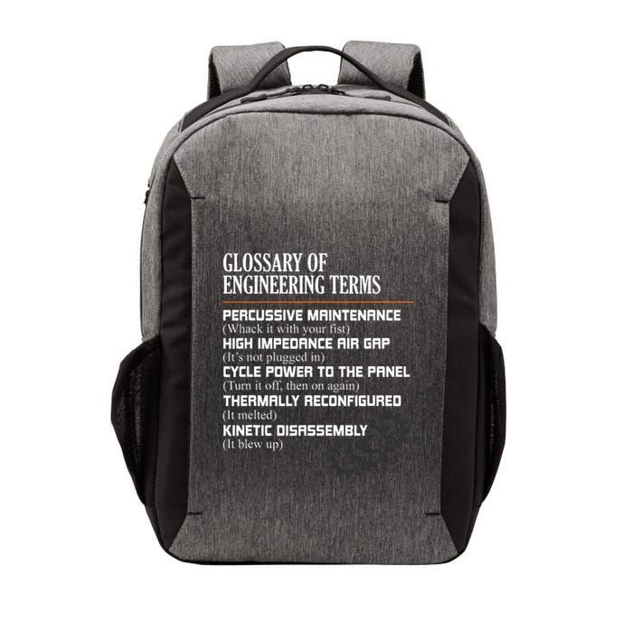 Glossary Of Engineering Terms Funny Engineer Definitions Vector Backpack