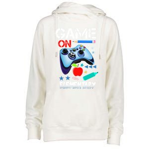 Game On Eletary First Day Gamer Back To School Great Gift Womens Funnel Neck Pullover Hood