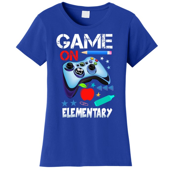 Game On Eletary First Day Gamer Back To School Great Gift Women's T-Shirt