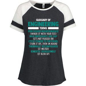 Glossary Of Engineering Erms Funny Engineer Definitions Enza Ladies Jersey Colorblock Tee