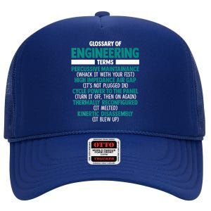 Glossary Of Engineering Erms Funny Engineer Definitions High Crown Mesh Back Trucker Hat