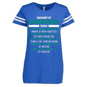 Glossary Of Engineering Erms Funny Engineer Definitions Enza Ladies Jersey Football T-Shirt