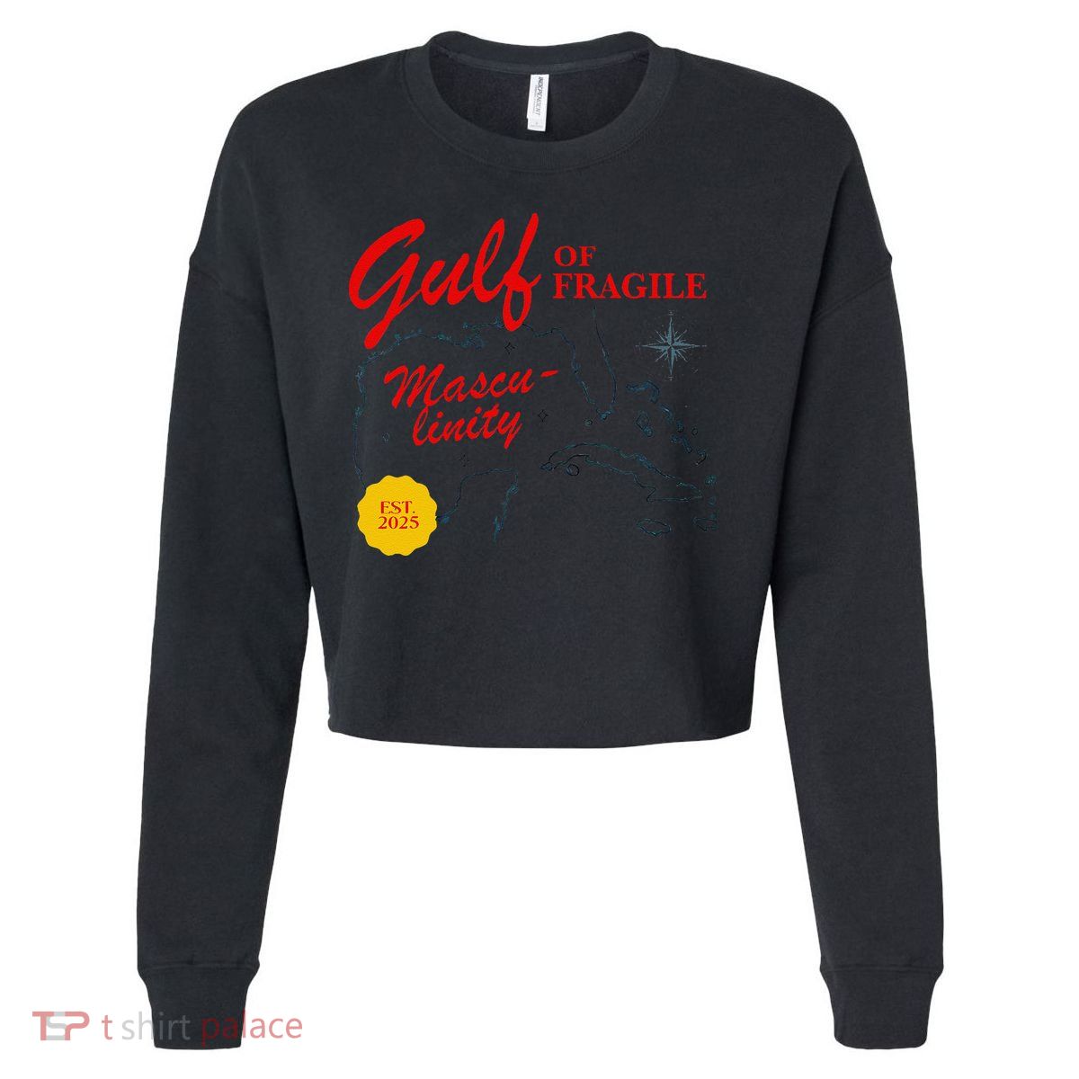 Gulf Of Fragile Masculinity Antitrump Gulf Of Mexico .Png Cropped Pullover Crew