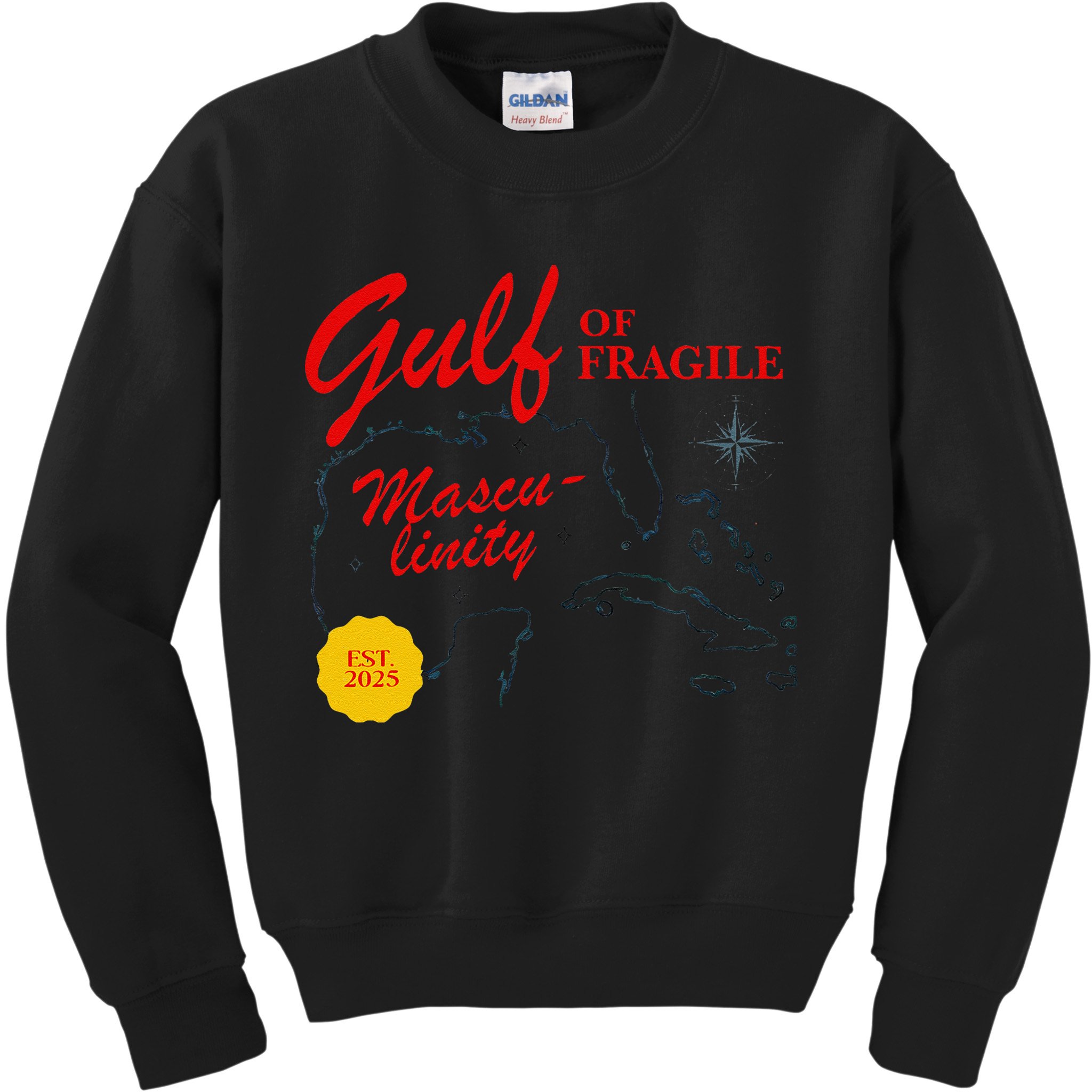 Gulf Of Fragile Masculinity Antitrump Gulf Of Mexico .Png Kids Sweatshirt