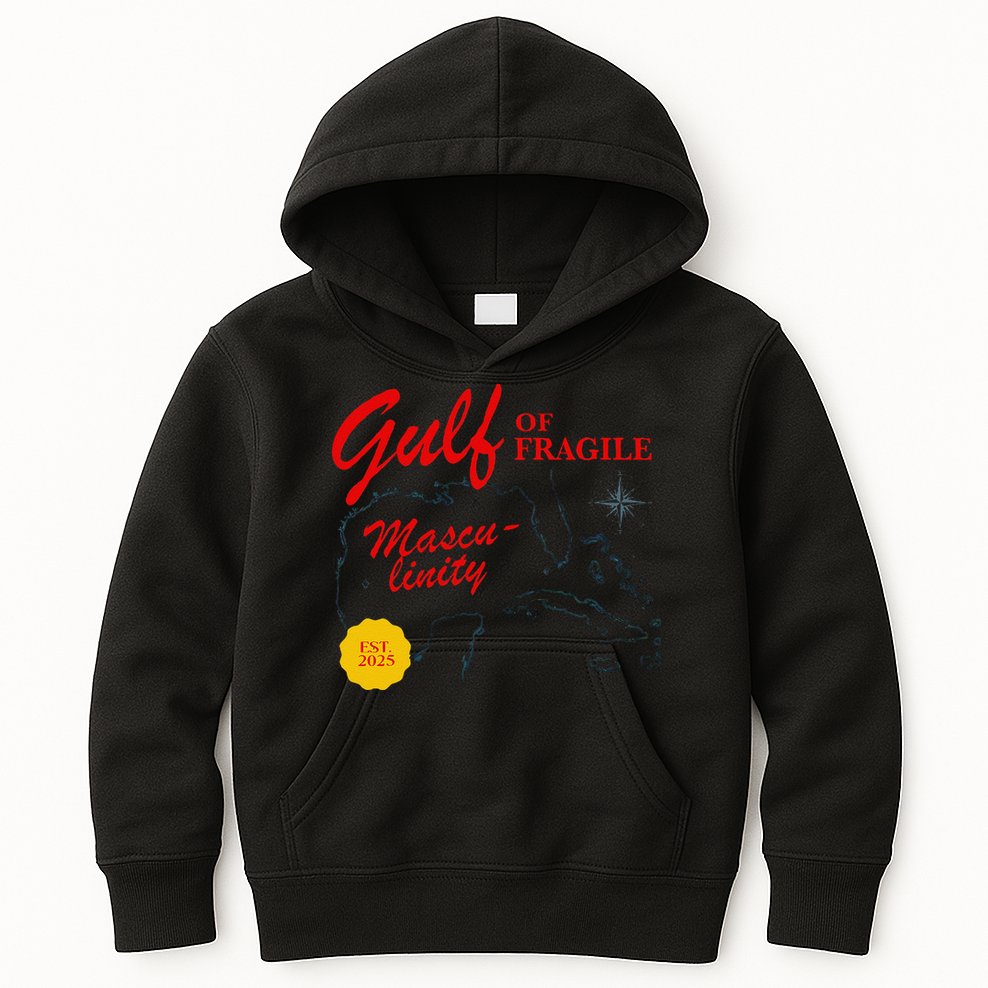 Gulf Of Fragile Masculinity Antitrump Gulf Of Mexico .Png Kids Hoodie