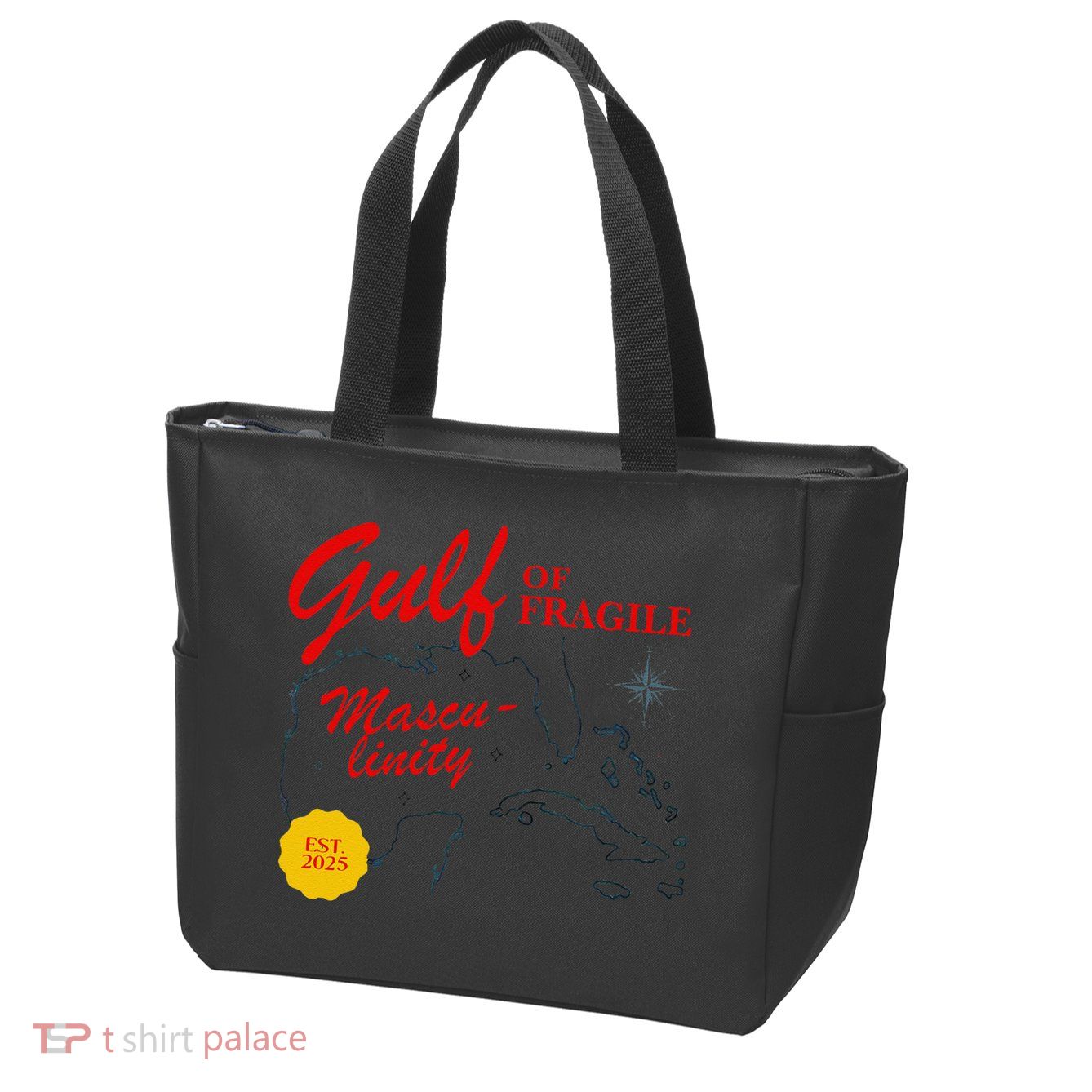 Gulf Of Fragile Masculinity Antitrump Gulf Of Mexico .Png Zip Tote Bag