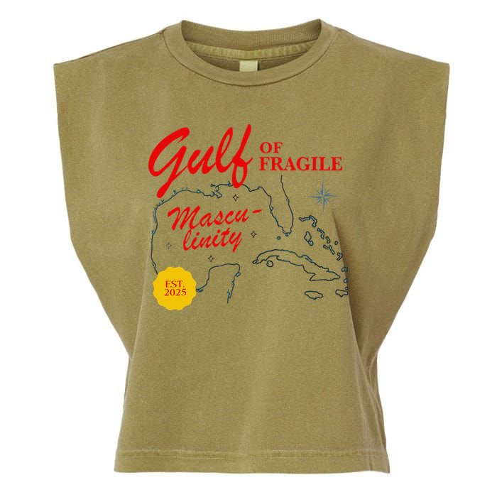 Gulf Of Fragile Masculinity Antitrump Gulf Of Mexico .Png Garment-Dyed Women's Muscle Tee
