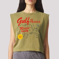 Gulf Of Fragile Masculinity Antitrump Gulf Of Mexico .Png Garment-Dyed Women's Muscle Tee