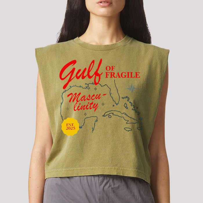 Gulf Of Fragile Masculinity Antitrump Gulf Of Mexico .Png Garment-Dyed Women's Muscle Tee