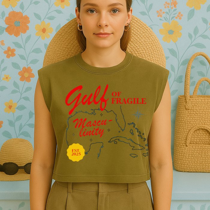 Gulf Of Fragile Masculinity Antitrump Gulf Of Mexico .Png Garment-Dyed Women's Muscle Tee