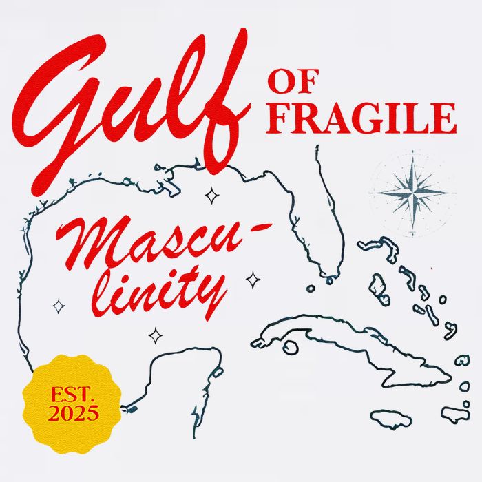 Gulf Of Fragile Masculinity Antitrump Gulf Of Mexico .Png Garment-Dyed Sweatshirt