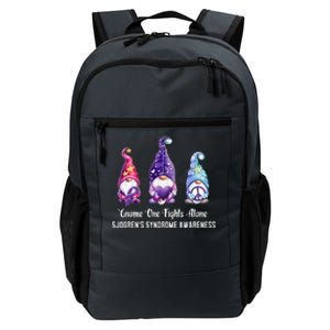 Gnome One Fights Alone Sjogren's Syndrome Awareness Daily Commute Backpack