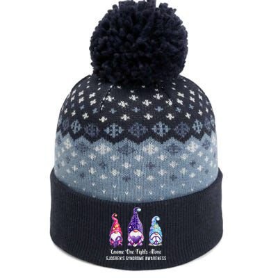 Gnome One Fights Alone Sjogren's Syndrome Awareness The Baniff Cuffed Pom Beanie