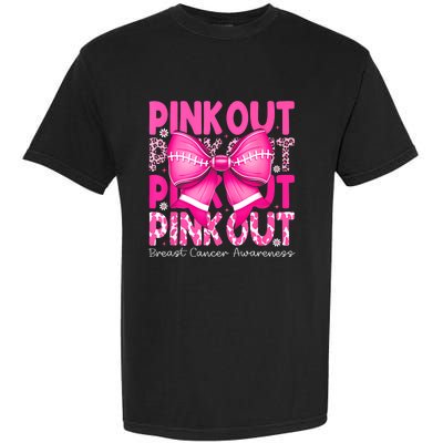 Gift Out Football Breast Cancer Awareness Garment-Dyed Heavyweight T-Shirt