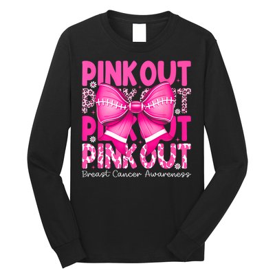 Gift Out Football Breast Cancer Awareness Long Sleeve Shirt