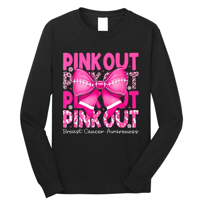 Gift Out Football Breast Cancer Awareness Long Sleeve Shirt