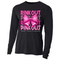 Gift Out Football Breast Cancer Awareness Cooling Performance Long Sleeve Crew