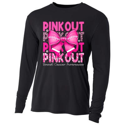 Gift Out Football Breast Cancer Awareness Cooling Performance Long Sleeve Crew