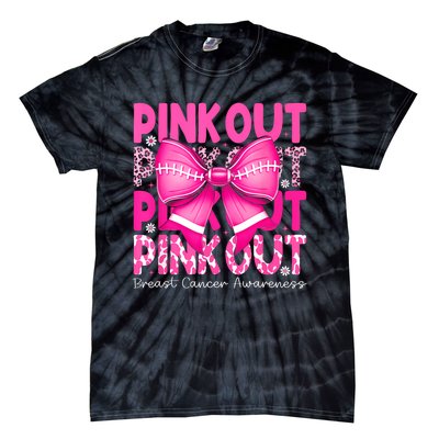 Gift Out Football Breast Cancer Awareness Tie-Dye T-Shirt