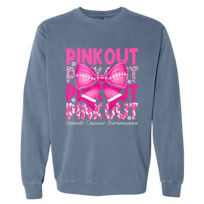 Gift Out Football Breast Cancer Awareness Garment-Dyed Sweatshirt