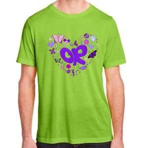 Girl Olivia First Name Personalized Groovy 80s Heart Adult ChromaSoft Performance T-Shirt