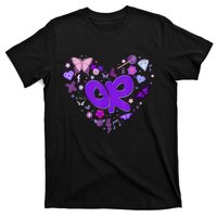 Girl Olivia First Name Personalized Groovy 80s Heart T-Shirt