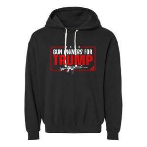 Gun Owners For Trump Garment-Dyed Fleece Hoodie