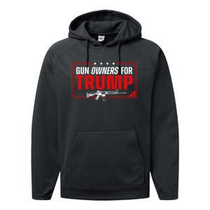 Gun Owners For Trump Performance Fleece Hoodie