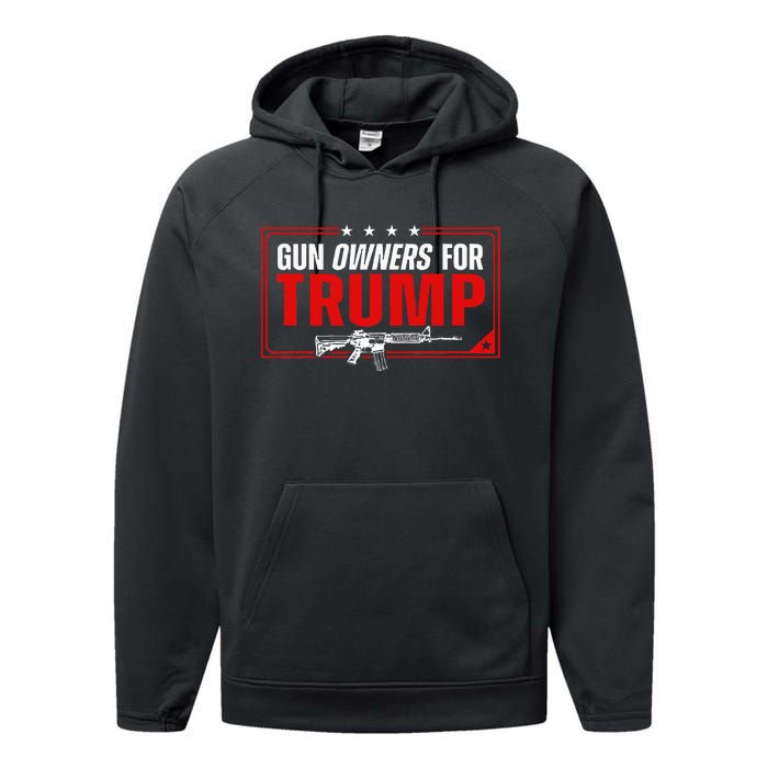 Gun Owners For Trump Performance Fleece Hoodie