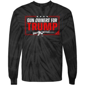 Gun Owners For Trump Tie-Dye Long Sleeve Shirt