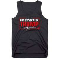 Gun Owners For Trump Tank Top