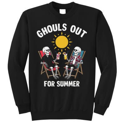 Ghouls Out For Summer Funny Summerween Ghoul Sweatshirt