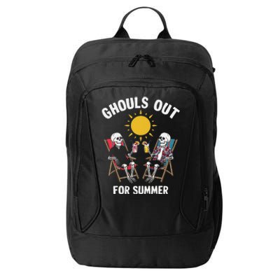 Ghouls Out For Summer Funny Summerween Ghoul City Backpack