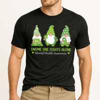 Gnome One Fights Alone Green Mental Health Awareness Cooling Performance Crew T-Shirt