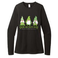 Gnome One Fights Alone Green Mental Health Awareness Womens CVC Long Sleeve Shirt