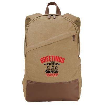 Greetings Operators From Alien Prison Cotton Canvas Backpack