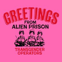 Greetings Operators From Alien Prison Stripe Pom Pom Beanie