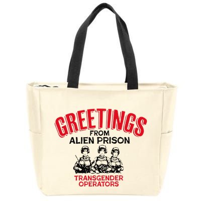 Greetings Operators From Alien Prison Zip Tote Bag