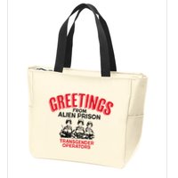 Greetings Operators From Alien Prison Zip Tote Bag
