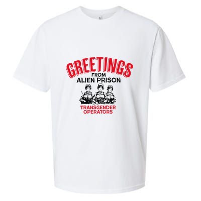 Greetings Operators From Alien Prison Sueded Cloud Jersey T-Shirt