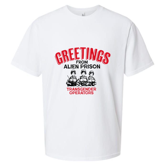 Greetings Operators From Alien Prison Sueded Cloud Jersey T-Shirt