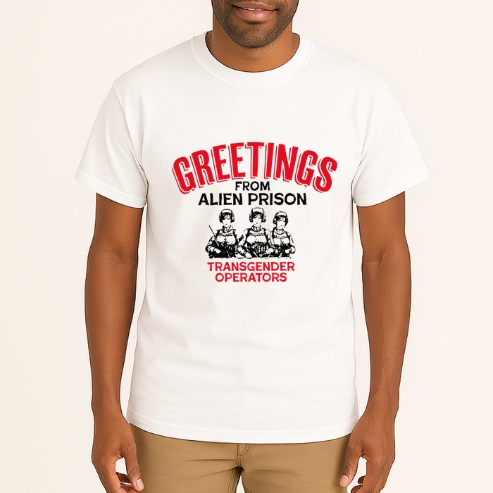 Greetings Operators From Alien Prison Tall T-Shirt