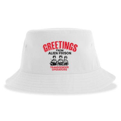 Greetings Operators From Alien Prison Sustainable Bucket Hat